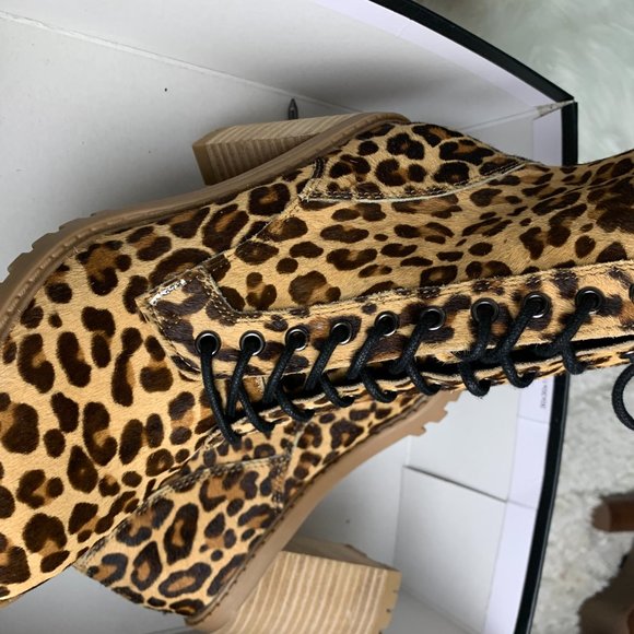 DOLCE VITA LEOPARD LEATHER & DYED CALF HAIR BOOT - Picture 3 of 3